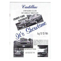 Cadillac Owners Club of GB Newsletter Magazine August 1994 mbox2814 - £3.87 GBP