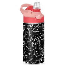 Magical Black Cats Kids Water Bottle, Insulated Stainless Steel Water Bottles Wi - $39.99