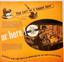 1942 Anaconda Copper Mining Company Advertisement Wires And Cables E90G1 - $459.19 MXN