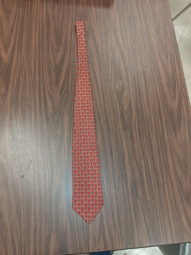 Burberry Men&#39;s 100% Silk Satin Tie Geometric Equestrian Horse Bit Handma... - $39.99