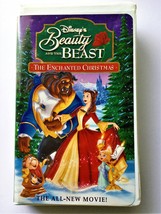 Disney&#39;s BEAUTY AND THE BEAST--The Enchanted Christmas VHS 1991 - £3.95 GBP