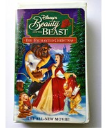 Disney&#39;s BEAUTY AND THE BEAST--The Enchanted Christmas VHS 1991 - £3.92 GBP