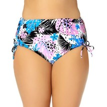 MSRP $30 California Waves WILD PARADISE High-Waist Bikini Bottom Size 22/24 - $14.85