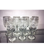 Retro Wedding Wine Glasses Toast Bride Groom Roses Elegant Romantic Chic... - $53.63