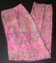 NWT RALPH LAUREN Black Label 8 silk paisley pants slacks crop capris $75... - £117.94 GBP