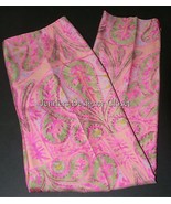 NWT RALPH LAUREN Black Label 8 silk paisley pants slacks crop capris $75... - £120.18 GBP