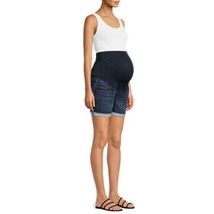 Time And Tru Women&#39;s Maternity Shorts Dark Wash Size M(8-10) - £17.06 GBP