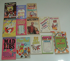 Childrens 13 PB joke word puzzels silly signs,mad libs activity book lot  - $19.75