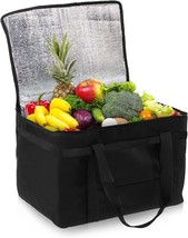 Insulated Food Delivery Bag, 23 x 14.5 x 15 Inch. 2 Pack Insulated Reusable... - £23.22 GBP