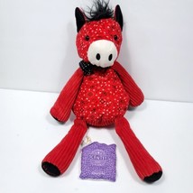 Scentsy Bandit the Horse Buddy Red Plush Stuffed Animal Scent Pak Gleeful Grape - $34.64