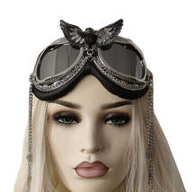 Rave Streampunk Burning Man Festival Eagle Cyber Goth Masquerade Costume Goggles - £44.79 GBP