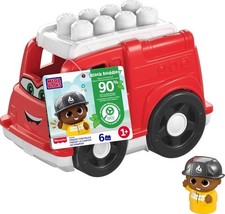 MEGA BLOKS First Builders Toddler Building Blocks Toy Set, Freddy Firetr... - $15.79