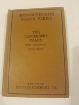 Canterbury Tales Mini Book Antique 19th Century Prologue Chaucer English Classic - £10.77 GBP