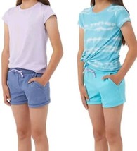 32° ~ 4-Piece Short Set ~ Youth Girls&#39; Size M (10/12) ~ PURPLE/AQUA~ #16... - £25.75 GBP