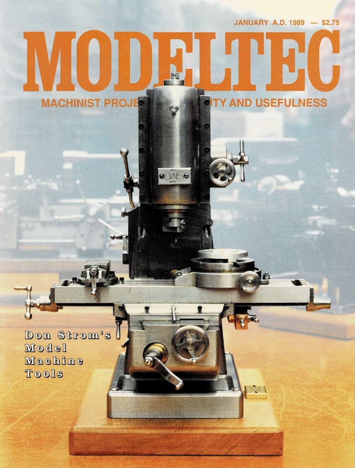 Primary image for MODELTEC Magazine January 1989 Railroading Machinist Projects