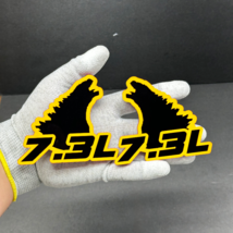 Godzilla Badges Emblem RAGING 7.3 Yellow/Black  2BADGES, Fender Angry Ag... - $812.24 MXN