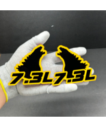 Godzilla Badges Emblem RAGING 7.3 Yellow/Black  2BADGES, Fender Angry Ag... - €37,55 EUR