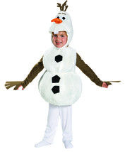 Disguise Baby&#39;s Disney Frozen Olaf Deluxe Toddler Costume,White,Toddler L (4-6) - £109.61 GBP