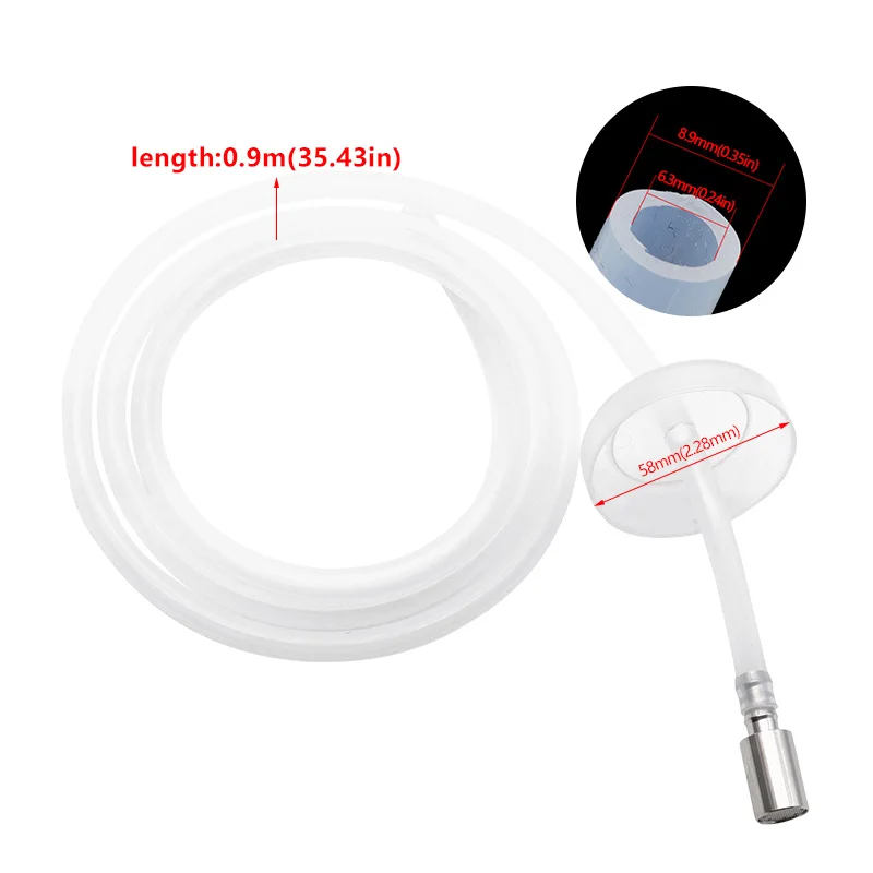 Kitchen Sink Liquid p Dispenser Pumps Stainless Steel Head with Hose for Barrel  - £44.84 GBP
