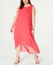 MSRP $110 Alfani Plus Size High-Low Maxi Dress Pink Size 20W - £15.76 GBP