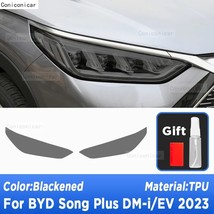 For Byd Song Plus DM-i Ev 2023 Car Exterior Headlight Anti-scratch Tpu Ppf Prote - £64.87 GBP