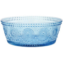 SKY BLUE CODI GLASS BOWL LARGE 7&quot; SET OF 2 - $49.45