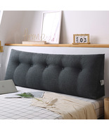 SOGA 4X 100cm Dark Grey Triangular Wedge Bed Pillow Headboard Backrest B... - $292.90