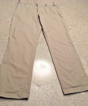 Men&#39;s Barneys New York Beige Khaki 5 Pocket Pants -16&quot; Leg Opening (32) - £41.10 GBP