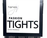 Hanes RIBBED DOT Sheer Mesh Womens BLACK Fashion Tights, Size MEDIUM - (... - $6.79