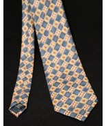 St Michael From Marks &amp; Spencer Silk Tie Men&#39;s Necktie Blue Red Yellow D... - $12.74