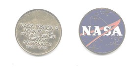 Nasa Mercury Astronaut Space Challenge Coin - £21.23 GBP