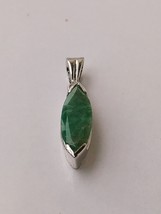 Beautiful Emerald pendant for women in 925 sterling silver - £68.46 GBP
