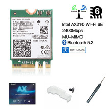 Intel WiFi 6E AX210NGW M.2 NGFF Wireless Card 802.11ax Network Bluetooth... - £29.88 GBP