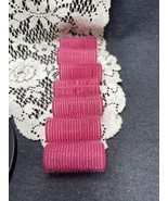 Vintage Plastic Hair Rollers / Curlers Pink Lot of 7 - Medium 1” Diameter - £3.91 GBP