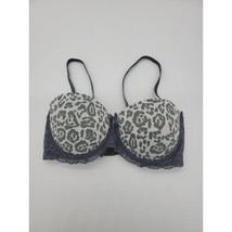 Tarea By Rue 21 Bra 36D Womens Padded Push Up Grey White Underwired - $17.70
