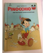 Vintage Disney Book Pinocchio &amp; His Puppet Show Adventure Hardback 1973 - £5.17 GBP