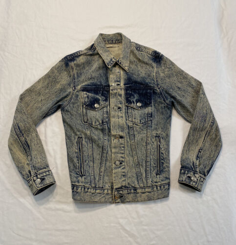 Primary image for Brandy Melville Acid Wash Denim Jacket One Size Fits Most See Measurements Blue 