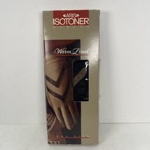 Vintage Isotoner The Original One Size Nylon/Spandex/Leather Gloves Blac... - $46.53