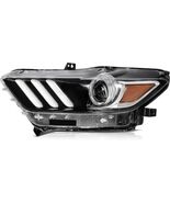 Ford Mustang Headlight 2015-2020 LH Driver Side LED Black Housing - New - $1,394.60 MXN