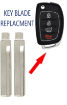 X2  HY18R Remote Flip Key Blade For Hyundai Santa Fe 2013-2016 PN: 81996... - $11.99