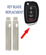 X2  HY18R Remote Flip Key Blade For Hyundai Santa Fe 2013-2016 PN: 81996... - $11.99
