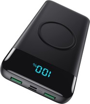 Wireless Portable Charger 30 800mAh 15W Wireless Charging 25W PD QC4.0 Fast Char - £64.96 GBP