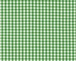 Cotton Carolina Gingham 1/8&quot; Checks Checkered Kelly Fabric Print by Yard... - £10.40 GBP