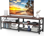 Noblewell 55-Inch Cherry 3-Tier Wood Cabinet Media Console Table For Liv... - $164.95