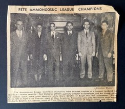 Vintage Newspaper Clipping Fete Ammonoosuc League Champions Basketball - £4.71 GBP