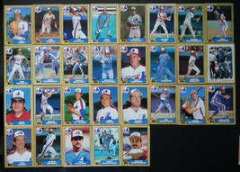 1987 Topps Montreal Expos Team Set of 29 Baseball Cards - £3.92 GBP