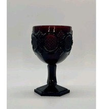 Vintage Avon Cape Cod Ruby Red 1876 Collection Water Goblet 6” New Old Stock - £9.86 GBP