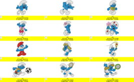 Smurfs 40 Filled Machine Embroidery Designs - £11.96 GBP