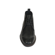 Men's Steve Madden Boot High Top Shoes Lace up Soft Leather Shaunn Black image 3
