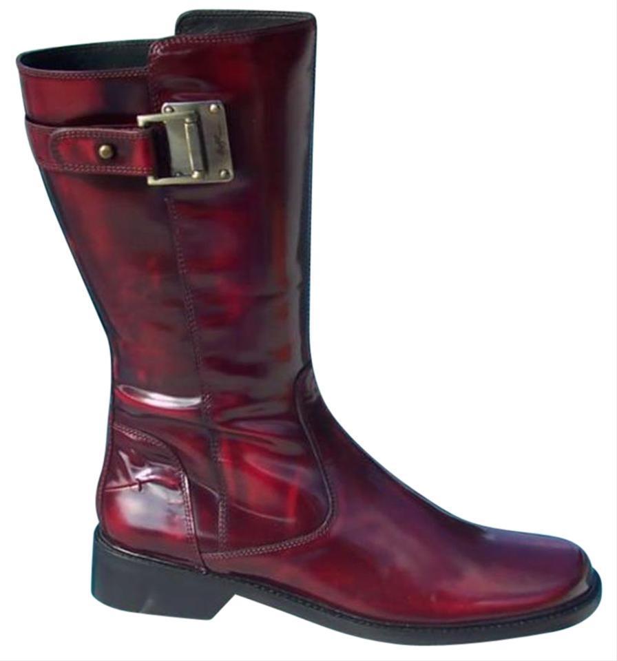 Donald Pliner Peace Polished Calf Boot Shoe Riding Boot New 6 6.5 Couture $495